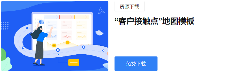 “客户接触点”地图模板